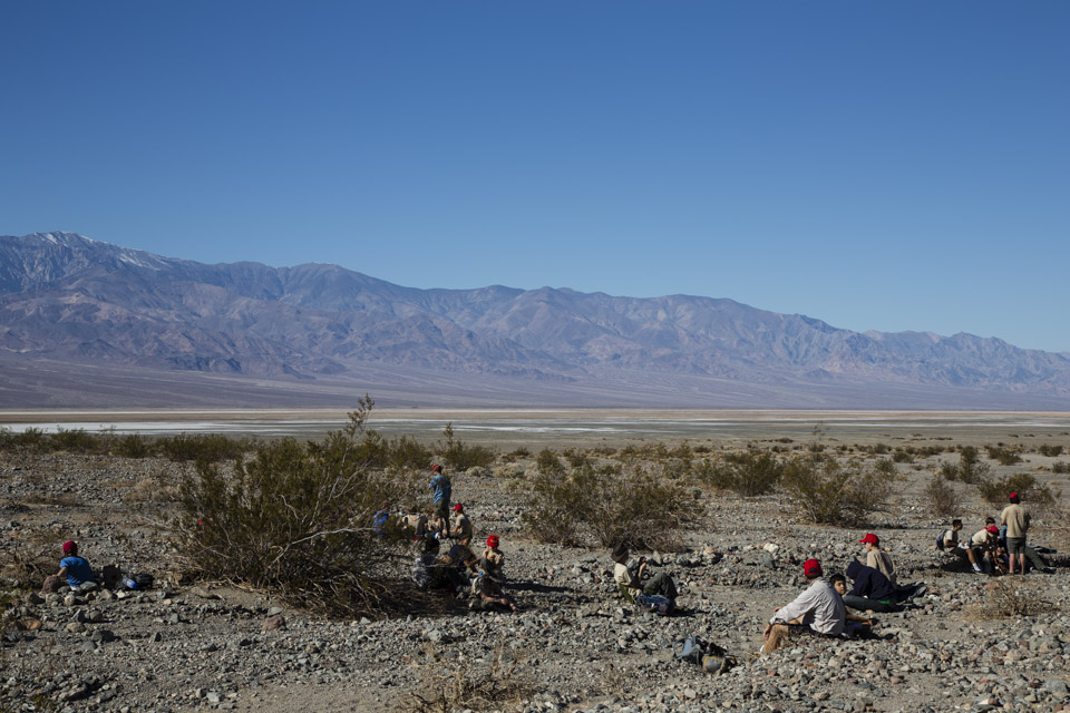 lunch in death valley