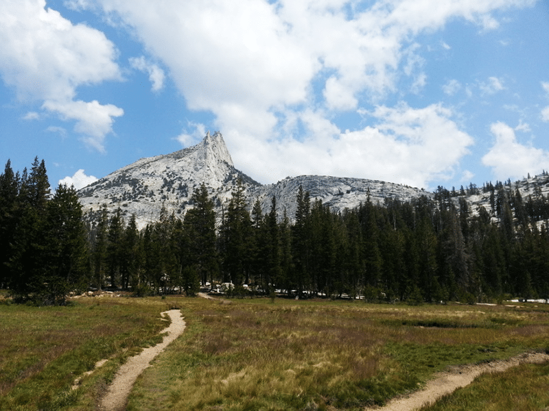 Cathedral Mountain as seen from Lower Cathedral Lake.