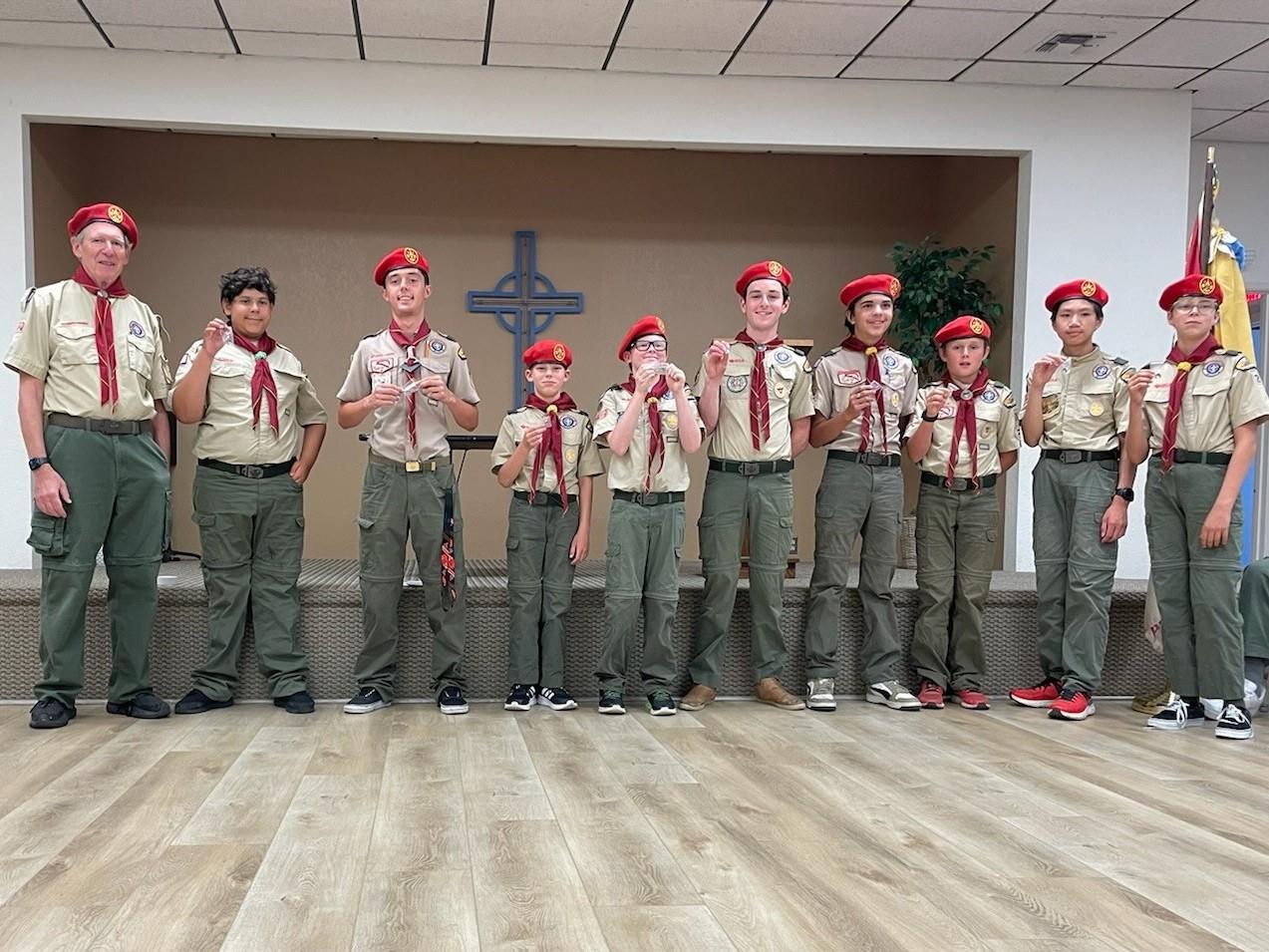 Scouting America's Troop 26 exemplifies Service Above Self.